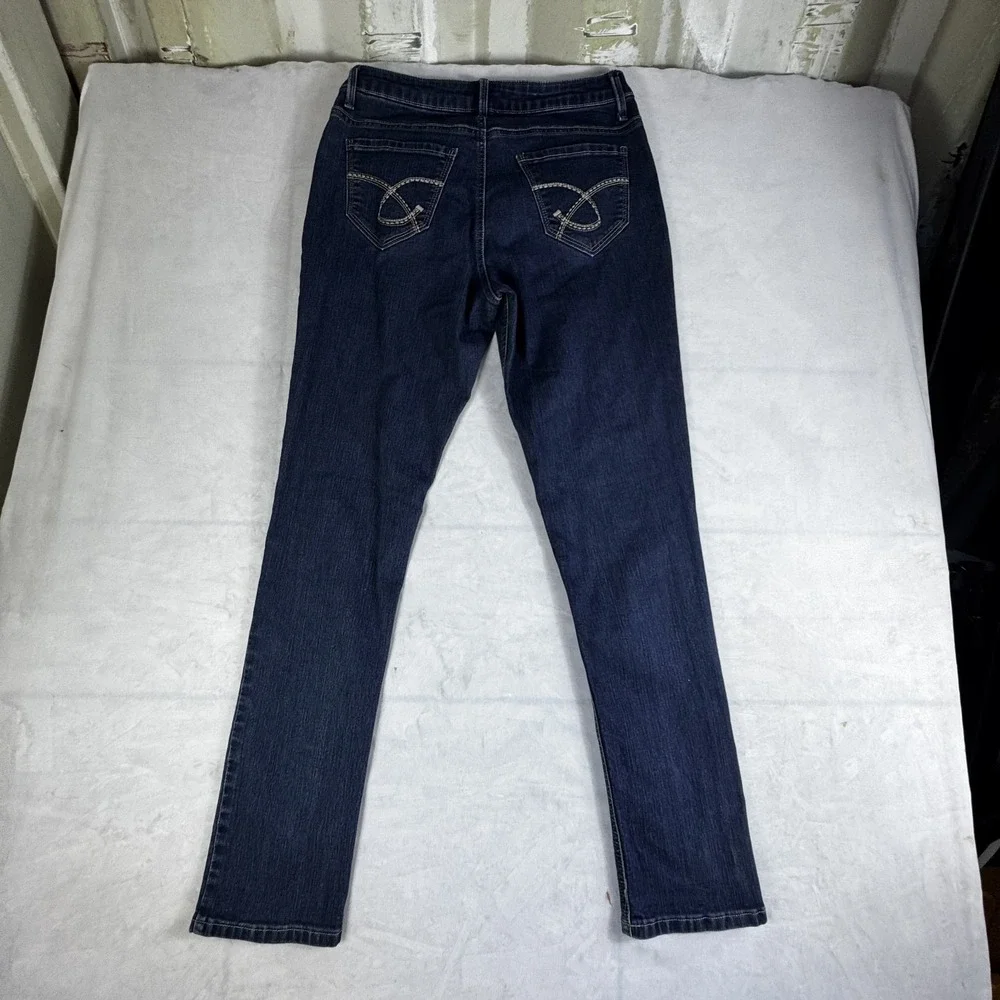 Riders By Lee Womens Skinny Jeans Blue Denim Y2K Modern Fit Stretch Size 8M